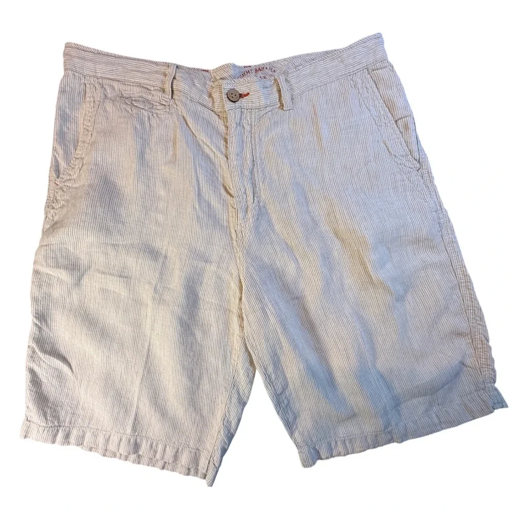 Tommy Bahama Relax Mens Striped Linen Casual Shorts‎ 38 Resortcore Summer Vacay